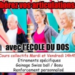 Salle de gym lunel et cours collectif avec Ecole du dos